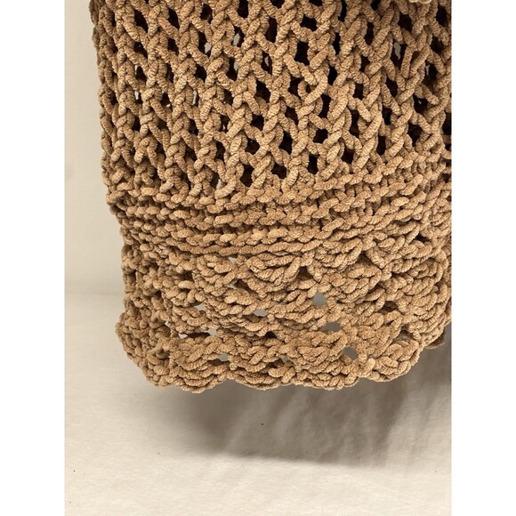 Crochet Vintage Beige Sweater, Skirt & Bag Set Henrietta Tanuska Beverly Hills s - Picture 15 of 16